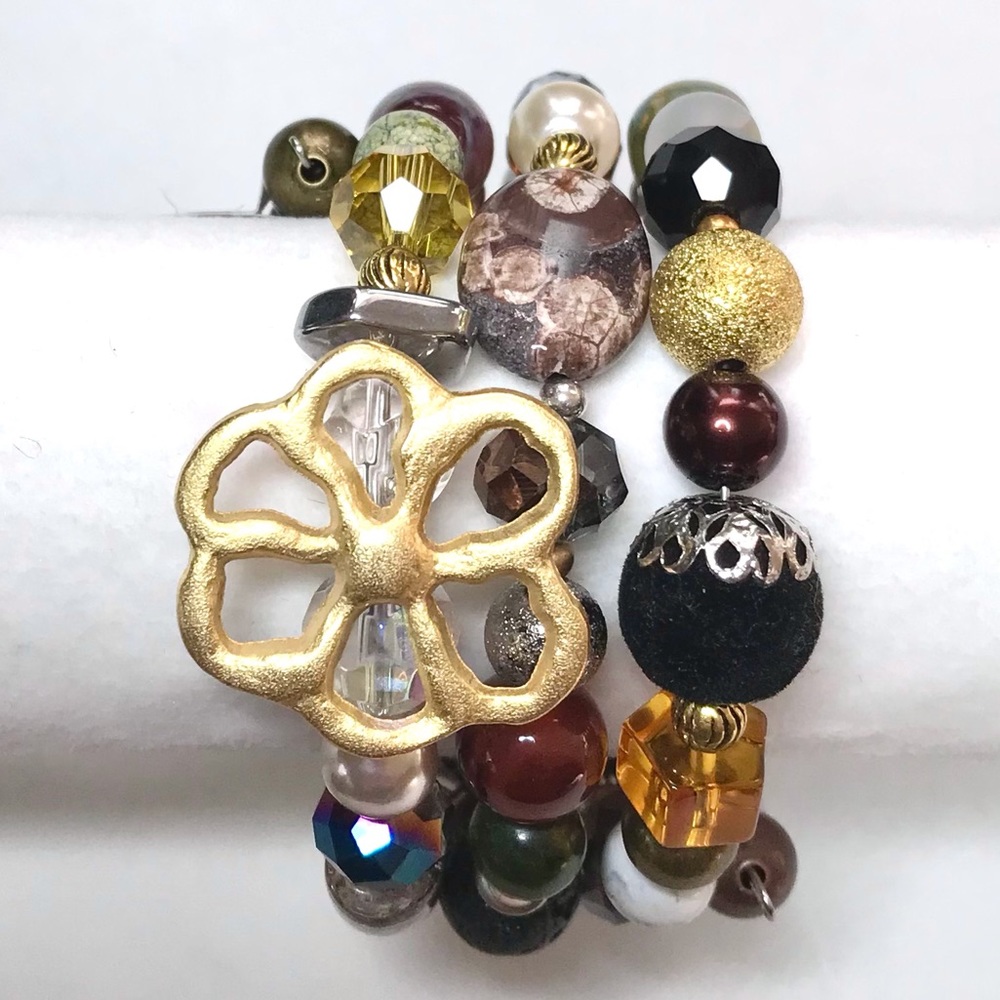 Handmade Bracelet with Vintage and Modern Elements (NB81-1H) New Without Tags - Picture 4 of 9